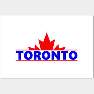 Toronto Maple Leaf Retro w/Red Posters and Art